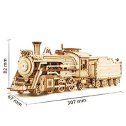 Quebra-Cabeça 3D Locomotiva de Madeira