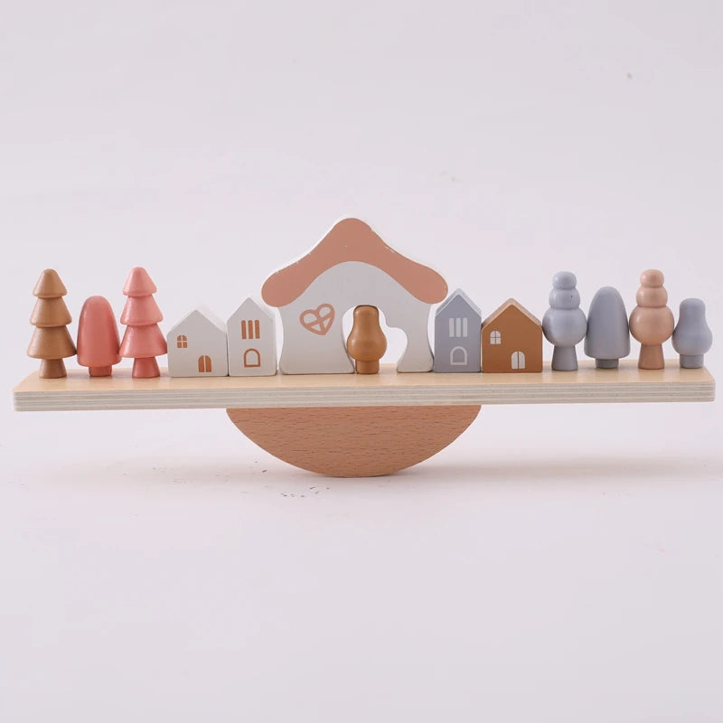 Brinquedo de Equilíbrio Montessori de Madeira para Crianças