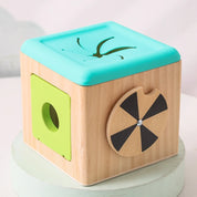 Bebê montessori brinquedos de madeira caixa de tecido mágico aprendizagem educacional brinquedos sensoriais dedo exercício ocupado jogo de tabuleiro presente do bebê