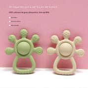 Mordedor Silicone Palm Chocalho para Bebês