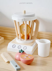 Cozinha de madeira fingir jogar brinquedo simulação máquina café de madeira torradeira misturador alimentos do bebê aprendizagem precoce brinquedos educativos