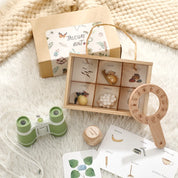 Kdis Outdoor Exploration Set Insects Plants Observation Box Wooden Cognitive Magnifying Glass Natural Forest Adventure Toys Gift