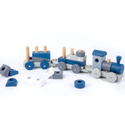 Trem de Empilhamento Montessori de Madeira - Brinquedo Educativo para Crianças