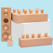 Brinquedo Sensorial Montessori de Encaixe para Crianças