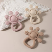 Mordedor Silicone Palm Chocalho para Bebês
