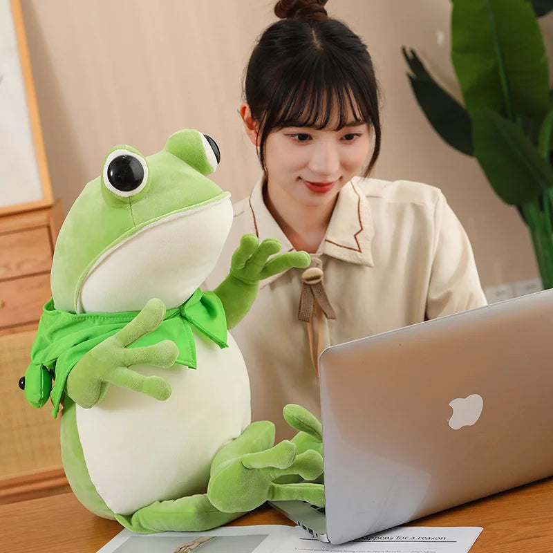 Pelúcia Kawaii Sapo Olhos Grandes
