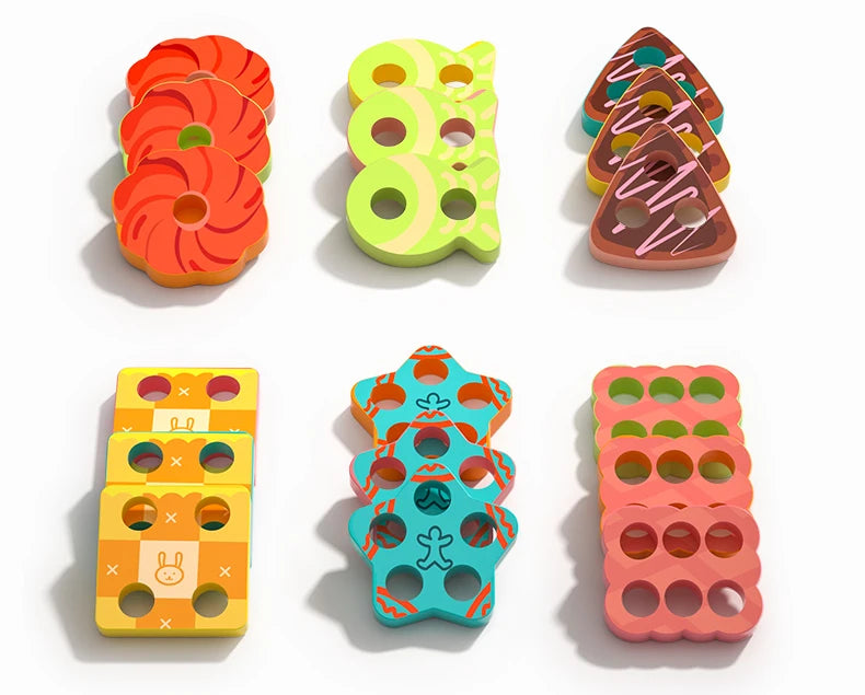 Carrinho de Madeira Infantil Montessori Educacional e Sensorial