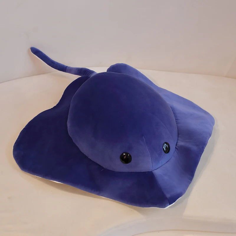 1pc 52/62cm dos desenhos animados ray diabo peixe brinquedos de pelúcia simulação oceano série peixe travesseiro de pelúcia recheado macio criativo decoração para casa presente