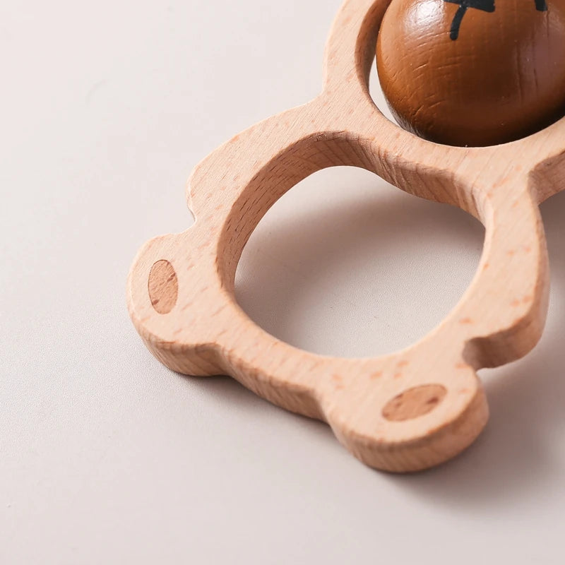 Chocalho de Madeira Urso Musical Montessori