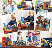 Blocos de Construção Magnéticos Cubo Mágico Montessori