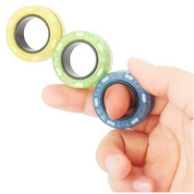 Anéis Magnéticos Fidget - Alívio de Estresse e Ansiedade (3 Peças)