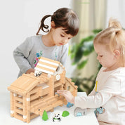 Quebra-Cabeça 3D de Madeira Montessori Várias Opções de Montagem - 100 Peças