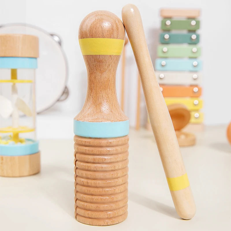 Conjunto Musical Montessori em Madeira para Crianças