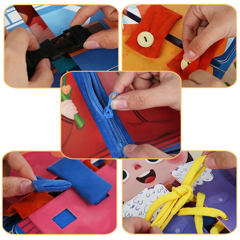 Placa Montessori Multicamadas para Desenvolvimento Infantil