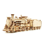 Quebra-Cabeça 3D Locomotiva de Madeira