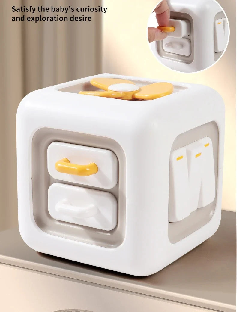 Cubo Sensorial Educativo 6 em 1 Montessori para Crianças