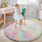 Tapete de Pelúcia Redondo Fofo para Crianças - Conforto e Elegância