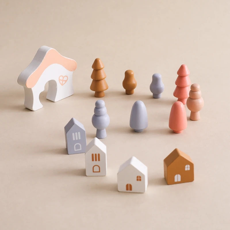 Brinquedo de Equilíbrio Montessori de Madeira para Crianças