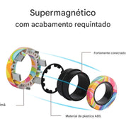 Anéis Magnéticos Fidget - Alívio de Estresse e Ansiedade (3 Peças)
