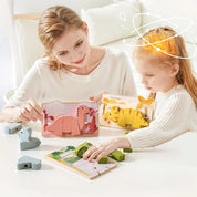 Brinquedo Montessori de Dinossauro em Madeira