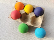 Brinquedo Blocos de Madeira Arco-Íris Montessori para Crianças