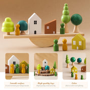 Brinquedo de Equilíbrio Montessori de Madeira para Crianças