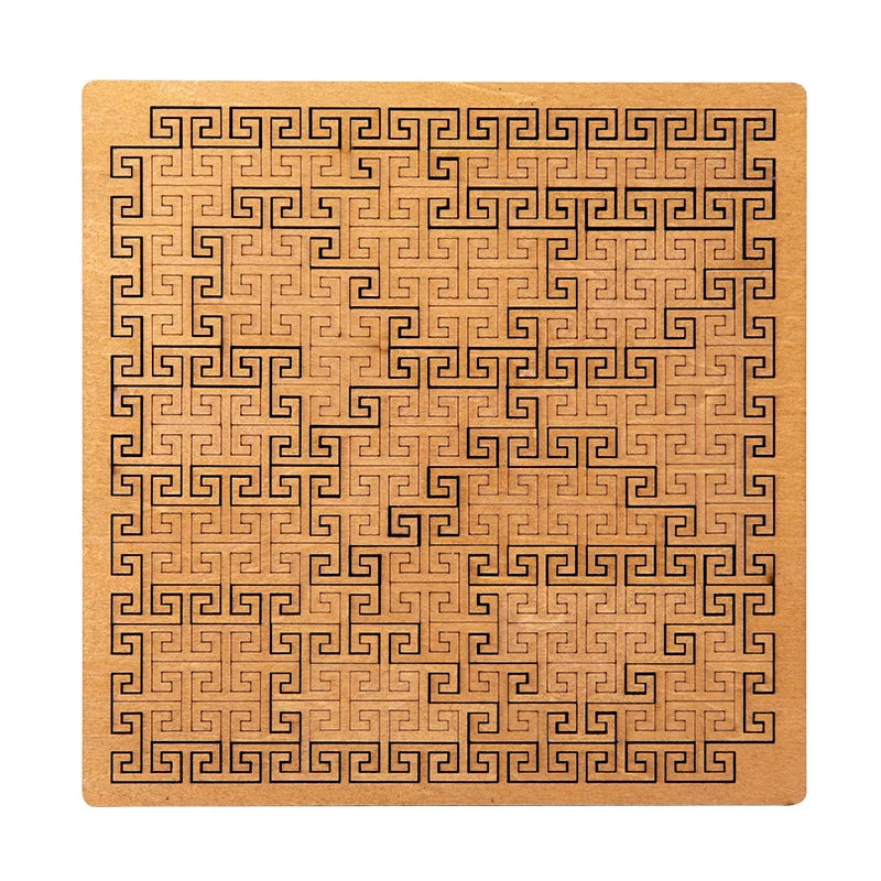 Quebra-cabeça de madeira impossível iq quebra-cabeças para adultos impossível jigsaw quebra-cabeças dez níveis de dificuldade tangram jogos de tabuleiro