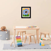 Molduras de arte com aba de madeira, moldura magnética a4, imagem emoldurada, exposição infantil diy de pinturas, decoração de casa, rack de armazenamento