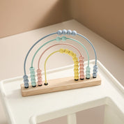 Madeira Montessori Beech Color Bead Game para Bebês, Aritmética, Cálculo, Puzzle Toy, Decoração do quarto, Newbaby Gift