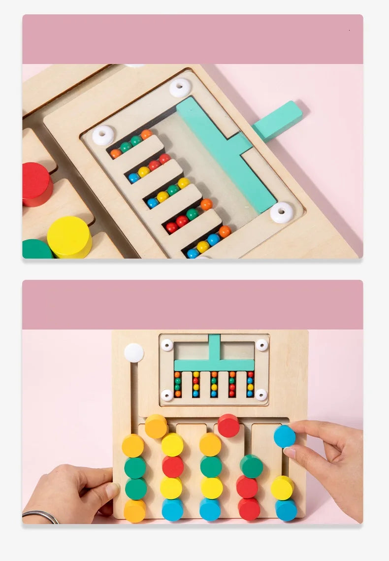 Quebra-Cabeça de Madeira Montessori - Aprendizagem Divertida