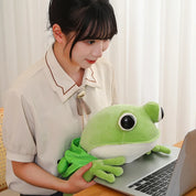 Pelúcia Kawaii Sapo Olhos Grandes