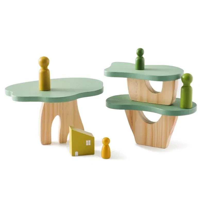 Brinquedo de Equilíbrio Montessori de Madeira para Crianças