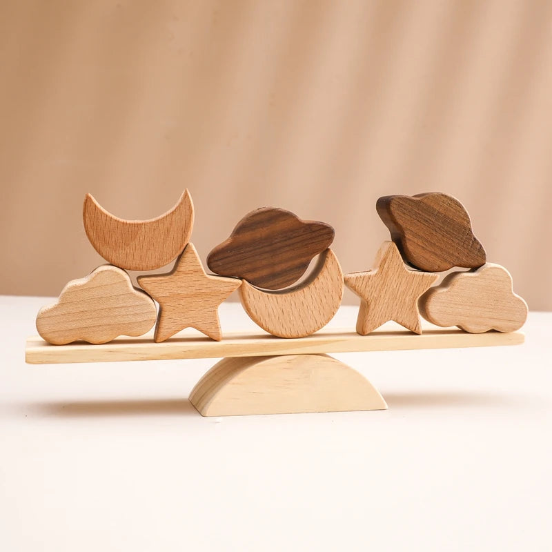 Brinquedo de Equilíbrio Montessori de Madeira para Crianças