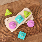 Montessori brinquedos para bebês de madeira dos desenhos animados frutas agarrando placa forma cor frutas cognição brinquedo do bebê educação precoce jogo puzzle
