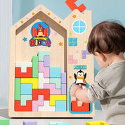 Blocos de Construção de Madeira para Desenvolvimento Infantil