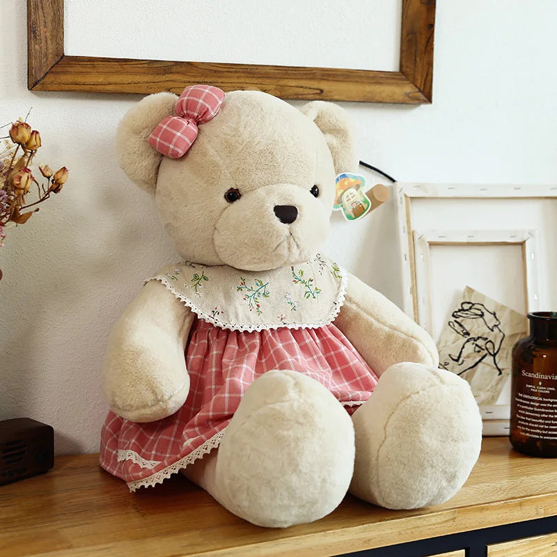 80cm bonito macio fresco casal urso brinquedos de pelúcia kawaii presente de natal travesseiro crianças brinquedos de pelúcia decoração do quarto ponto urso de pelúcia
