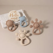 Mordedor Silicone Palm Chocalho para Bebês