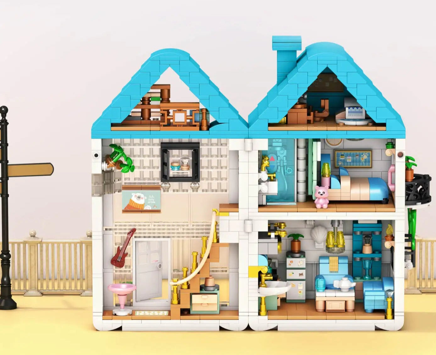 Casa de Montar Infantil Cabana dos Sonhos – 992 Peças Educativas para Crianças 6+
