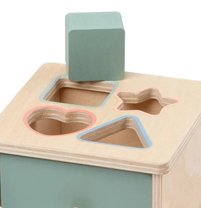 Caixa permanente de objeto de bebê montessori, brinquedo de madeira, forma de classificação de cores, caixa de correspondência, bola de moeda, caixa sensorial, habilidades motoras finas para