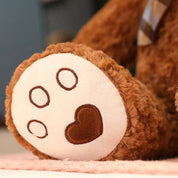 Urso de Pelúcia Clássico Macio com Laço - 35 a 60 cm