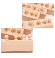 Brinquedo Sensorial Montessori de Encaixe para Crianças