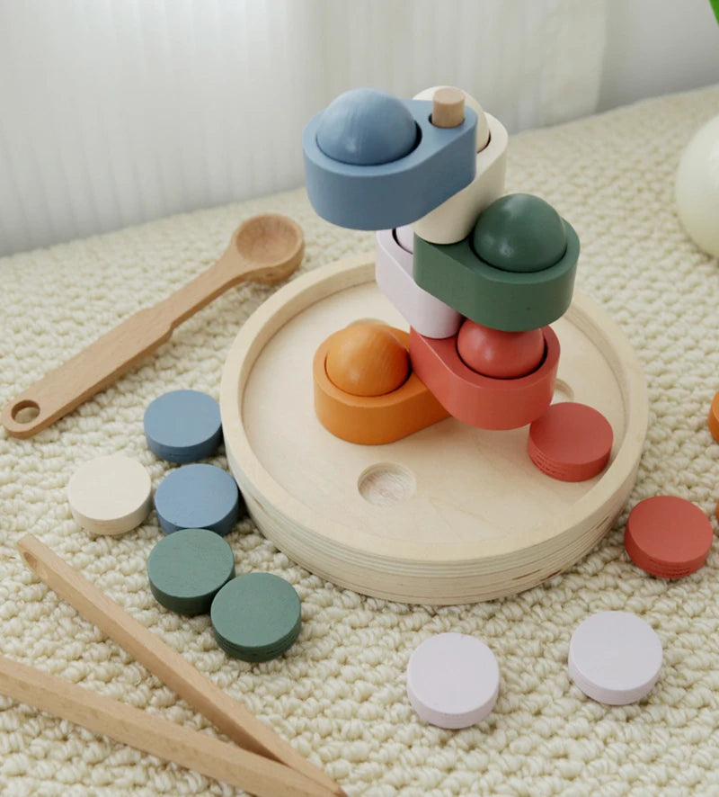 Brinquedo Montessori de Classificação e Coordenação Motora