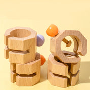 Brinquedo Peças de Montagem - Sensorial Montessori em Madeira