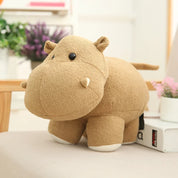 Pelúcia Hipopótamo e Elefante Kawaii - 20/25/35cm