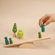 Quebra-cabeças jogo educativo montessori bebê feixe de equilíbrio jogo brinquedos para crianças estilo nórdico blocos de construção de madeira brinquedos para crianças