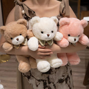 30cm kawaii colorido laço urso boneca brinquedo de pelúcia abraço urso boneca presente aniversário travesseiro de pelúcia casa sala estar quarto
