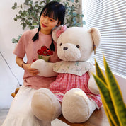 80cm bonito macio fresco casal urso brinquedos de pelúcia kawaii presente de natal travesseiro crianças brinquedos de pelúcia decoração do quarto ponto urso de pelúcia