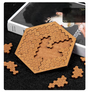 Quebra-cabeça de madeira impossível iq quebra-cabeças para adultos impossível jigsaw quebra-cabeças dez níveis de dificuldade tangram jogos de tabuleiro