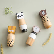 Montessori brinquedos para bebês de madeira dos desenhos animados animal quebra-cabeça brinquedo educação do bebê jogo de quebra-cabeça recém-nascido mão e pé exercício brinquedo