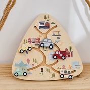 Bebê montessori brinquedos de madeira carro labirinto placa movimento do dedo do bebê educação precoce e cognição do conhecimento automotivo presente do bebê